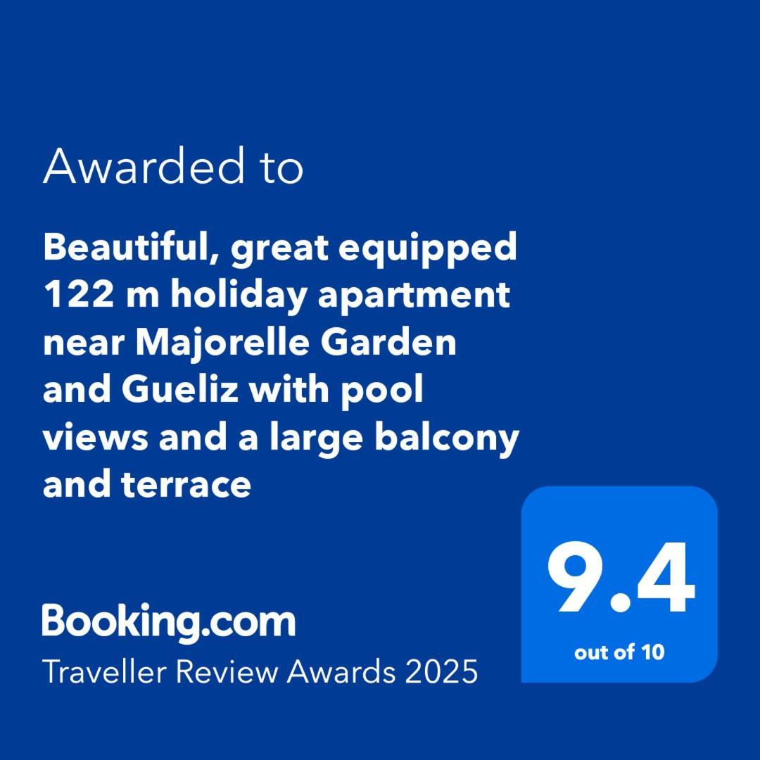 Beautiful, Great Equipped 122 M Holiday Apartment Near Majorelle Garden And Gueliz With Pool Views And A Large Balcony And Terrace Marrakesh Luaran gambar